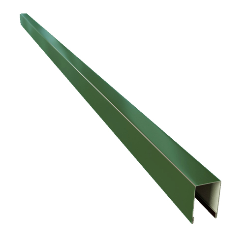 Планка заборная 0,45x23x10x16x2000 RAL6005 зеленый-мох