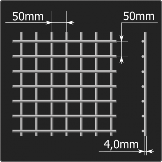 Сетка кладочная 50*50*4,0 (0,12*1,5)
